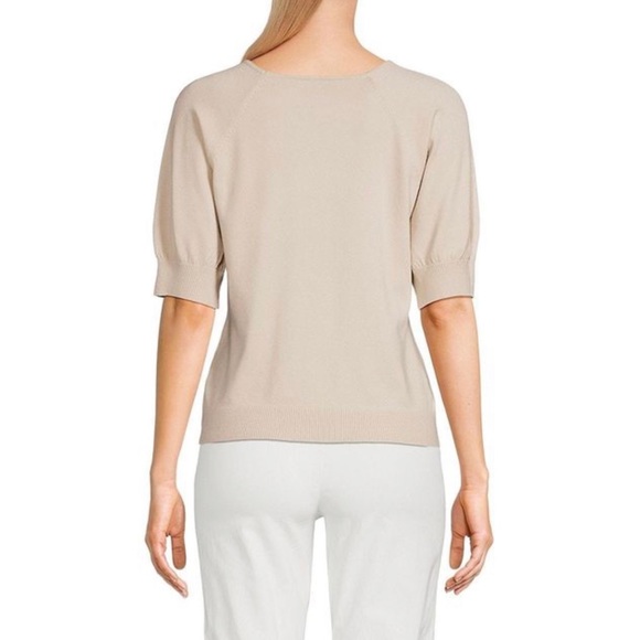 Sioni Women’s Black Floral Embellished Top Size Large - Picture 2 of 8